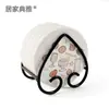 Soporte Creativo Personalizado Huidian con Forma de Corazón para Posavasos, Soporte para Platos, Estante de Almacenamiento para Esterillas, Soporte para Posavasos de Té, Soporte de Hierro para Tazas de Agua