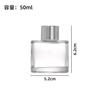 Frasco de Aromaterapia Sem Fogo 100ml Frasco de Vidro Cilíndrico com Tampa, Frasco Vazio para Varetas Difusoras, Frasco de Óleo Essencial para Perfume Atacado