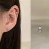 Colección de Pendientes de Hueso del Oído Morado de Ensueño Pendientes de Zirconia Pendientes Planos Espirales de Titanio Médico para el Hélice Pendientes de Hueso del Oído Morados