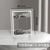 Reloj de arena de vidrio líquido 3D con pintura de arena movediza creativa, adornos de Año Nuevo, regalo de cumpleaños, adornos decorativos de oficina para descompresión