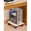 Prateleira de Armazenamento para Impressora para Uso Doméstico com Rodas, Gabinete para Colocação de Copiadora, Estante de Armazenamento Móvel de Chão ao Lado da Mesa, Suporte para Computador Host