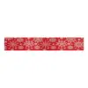 Mantel de Navidad Suministros Tela Oxford de Poliéster Camino de Mesa Decoración Creativa de Mesa Navideña Bandera Estampada Personalización Transfronteriza