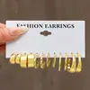 Moda Europea y Americana Elegante Conjunto de Collar, Pendientes y Anillo Pendientes de Gama Alta Pendientes para Mujer Conjunto de Joyería de 49 Piezas