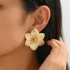 Ez5950 Joyería Transfronteriza Pendientes de Nuevo Estilo Pendientes de Hoja de Arce Pendientes de Botón Metálicos de Hoja Pendientes de Estilo Europeo y Americano Joyería
