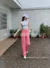 Jeans de Marca Americana de Moda Verano 2025 para Mujer Transfronterizos Amazon Holgados de Moda Rectos Versátiles Pantalones Largos