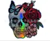 Nuevo Producto Creativo: Colgante de Acrílico para Coche de Mariposa Calavera Rosa, Suministros para Fiesta de Halloween, Decoraciones para el Hogar