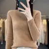 Suéter Feminino Meia-gola Cor Sólida Ponto Estrela Diamante Primeira Linha Pronto para Vestir Camada Base Slimming Elegante para o Trabalho Andy Veludo