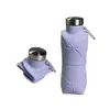 Copo de água dobrável de silicone de grau alimentício em formato de diamante criativo, copo de bebida de grande capacidade para ciclismo ao ar livre e montanhismo