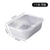 Caja de Acero Inoxidable para Conservar Frescura Caja de Almacenamiento para Refrigerador Caja Rectangular para Picnic Caja Multifuncional para Almacenamiento de Alimentos Caja Sellada para Uso en el Hogar