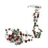 Enredadera de Flores Artificiales de Rosa para Decoración del Hogar, Enredadera de Flores para Escaparate, Pared de Plantas, Flor Artificial para Balcón, Enredadera de Flores de Rosa para Esquina