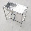 Fregadero de Cocina Doméstico de Acero Inoxidable 304 con Soporte Fregadero Fregadero Fregadero Fregadero Fregadero Fregadero Fregadero Encimera Mesa de Lavado Lavabo