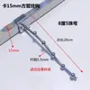 Colgador de Gancho de Tubo Cuadrado Montado en Pared para Tienda de Ropa para Colgar Cuentas, Colgadores de Cuentas de 5 y 7 Cuentas, Colgador Vertical de Ganchos para Exhibición de Ropa