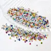 Rhinestones de Resina con Parte Posterior Puntiaguda, Rhinestones Redondos Ab de Color Natural Acrílico de 3 mm, Rhinestones de Relleno, Rhinestones para Uñas, Accesorios para Joyería DIY, Micro-Montaje
