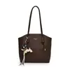 Bolsa Texturizada de Grande Capacidade para Mulheres, Novo Estilo Verão 2025 Bolsa de Ombro, Bolsa Tote Texturizada Simples Retrô para o Dia a Dia