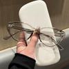 Gafas de Lectura Retro Ojo de Gato Ultraligeras Anti-Luz Azul para Personas Mayores Sentido Avanzado Pigmento de Té Frío Yan Gafas Lisas