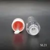 Tubo redondo de plástico para brillo de labios Zamai de 3.5 ml con tapa biselada, tubo vacío de plástico para labial líquido con varilla de cepillo de cristal, material de embalaje