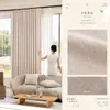 Cortinas Blackout Completas, Quarto Estilo Francês, Sensação de Luxo Leve e Alto Padrão, Sala de Estar, Jacquard Tingido em Fio Chenille Preto, Alto Padrão e Elegante