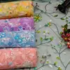 Vestido de Tela Bordada con Cuentas Mágicas Tirantes Malla Bordada Tela de Puntos