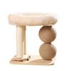 Placa Arranhador para Gatos, Casa para Gatos, Brinquedo Integrado, Plataforma Giratória, Brinquedo de Pássaro para Gatos, Autoentretenimento, Alívio do Tédio, Brinquedo de Autoentretenimento para Filhotes, Suprimentos para Pets