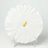 * Nuevo 0454*21.5 * 1.3cm Plato de flor de 8.5 pulgadas * Plato de pétalo * Plato de forma especial * Plato de cerámica