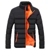 Chaqueta acolchada de algodón para hombre Amazon 2023 comercio exterior chaqueta acolchada de algodón para correr volumen para hombre abrigo de hombre invierno nuevo cuello alto algodón pluma algodón acolchado