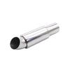 Tubo de escape de coche 51mm acero inoxidable modificado tambor trasero tambor plano tambor de sonido fila recta Universal con garganta de cola salida simple salida doble