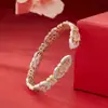 Pulseira Oca de Prata Pura 9999 Banhada a Ouro Esmaltada com Mola e Céu Limpo Joias de Prata Pura Novo Estilo Chinês Tendência Nacional Estilo Étnico Presente