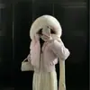 Chaqueta Corta de Algodón con Cintura Ceñida para Mujer 2026 Nuevo Estilo Cuello Grande de Piel Chaqueta Acolchada Petite Ropa de Abrigo Espesa de Invierno
