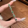Pulsera de Jade Verde al por Mayor del Fabricante con Incrustaciones de Plata S925, Diseño Fresco y de Alta Gama, Regalo para el Festival del Bote del Dragón