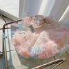 ¡Ofertas especiales de liquidación! ¡Sin retorno! Falda Corta de Niña TUTU Segunda Generación Color Helado Arcoíris