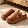 Pantuflas de Algodón Youyi Tuo para Mujer 2026 Nuevo Otoño Invierno para el Hogar de Interior Antideslizantes con Felpa Cálidas Suaves Suela Gruesa para Hombre