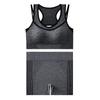 Conjunto de Roupa Íntima Esportiva Sem Costura de Alta Elasticidade Respirável para Transpiração Suave Macio Sem Aro de Aço com Costas de Beleza Esportivas