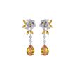 Pendientes de pez dorado de circonita de belleza elegante y brillante más vendidos de Taobao versión coreana pendientes de boda para novia fabricantes de joyería para niñas al por mayor