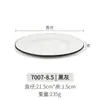 Kaibaiya Prato para Jantar de Bife Ocidental Prato Raso Redondo Imitação de Porcelana Prato de Melamina A5 Restaurante Louça