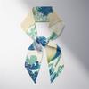 Cuatro Estaciones Cinta Variada Decorativa Impresa Bufanda de Seda Moda Pintura al Óleo de Van Gogh Bufanda Larga Corbata Cabello Bolsa Mujeres