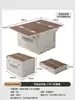 Caja de Almacenamiento para Exteriores Mesa Plegable para Acampar Caja de Viaje de Doble Propósito Montaje en Coche Caja Multifuncional para Picnic Mesa Acampar