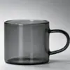 Vaso de Agua Transparente de Color Simple de Alto Borosilicato, Vaso de Vidrio para Té de Hotel Restaurante Hospitalidad, Vaso para Bebidas Resistente a Altas Temperaturas