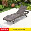 Cama deitada de vime ao ar livre piscina reclinável pátio ao ar livre villa piscina cadeira dobrável praia reclinável piscina reclinável