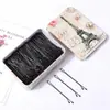 Grampo de cabelo preto reto, grampo de cabelo coreano adulto ondulado, pequeno, preto, grampo de cabeça, grampo de aço, grampo lateral para meninas, acessórios para cabelo