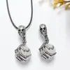 Collar de Calavera con Bola de Cristal Natural de 16 mm Hip-Hop Joyería de Moda Europea y Americana Venta al por mayor Garra de Calavera Popular para Hombres y Mujeres