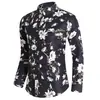 Camisa Masculina Quatro Estações Manga Longa Estampada Tamanho Plus Size Jovem Casual Manga Longa Forro Floral Roupas Masculinas Transfronteiriças Amazon