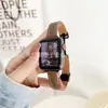Correa de Cuero Adecuada para Banda de Apple Watch con Patrón de Vaca Plano Cierre Magnético 14mm Correa de Moda Venta al por Mayor