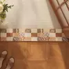 Tapete de Soleira de Banheiro Ultrafino, Tapete Longo para Entrada de Banheiro Residencial, Tapete de Pé Absorvente de Terra de Diatomáceas
