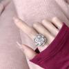 Moda Personalidad Simple Elegante Caramelo Anillo Tricolor Mujer Estilo ins Lujo Ligero Diseño Nicho Elegante Combinable Celebridad de Internet