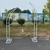 Nuevos Accesorios de Boda Arco de Puerta de Cuerno de Hierro Forjado Decoración de Escenario para Área de Bienvenida de Bodas al Aire Libre Metabo