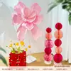 Decoração de Casamento Tira Longa Caractere Xi Flor Puxada Decoração Suspensa Arranjo do Quarto de Casamento Quadrado Masculino e Feminino Teto de Fundo de Casa Nova Pingente Suspense