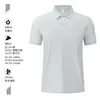 Camisa Polo Rayada Bicolor de Seda de Hielo Ropa de Trabajo al por Mayor Publicidad de Empresa Manga Corta Personalizada Ropa de Trabajo de Negocios de Alta Gama