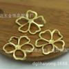 Acessórios de cobre fundido DIY 25mm cobre fundido cinco pétalas pingente de flor Pingente de toro de pérola