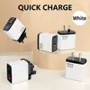 Carregador Digital 65W Transfronteiriço A+C Multi-Portas Carregamento Rápido Cabeça de Carregamento Padrão Europeu Padrão Americano Padrão Indiano Carregador de Nitreto de Gálio