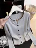 Estilo Coreano Primavera e Outono 2026 Novo Suéter de Tricô Casual Relaxado Preguiçoso Cardigan Moda Feminina